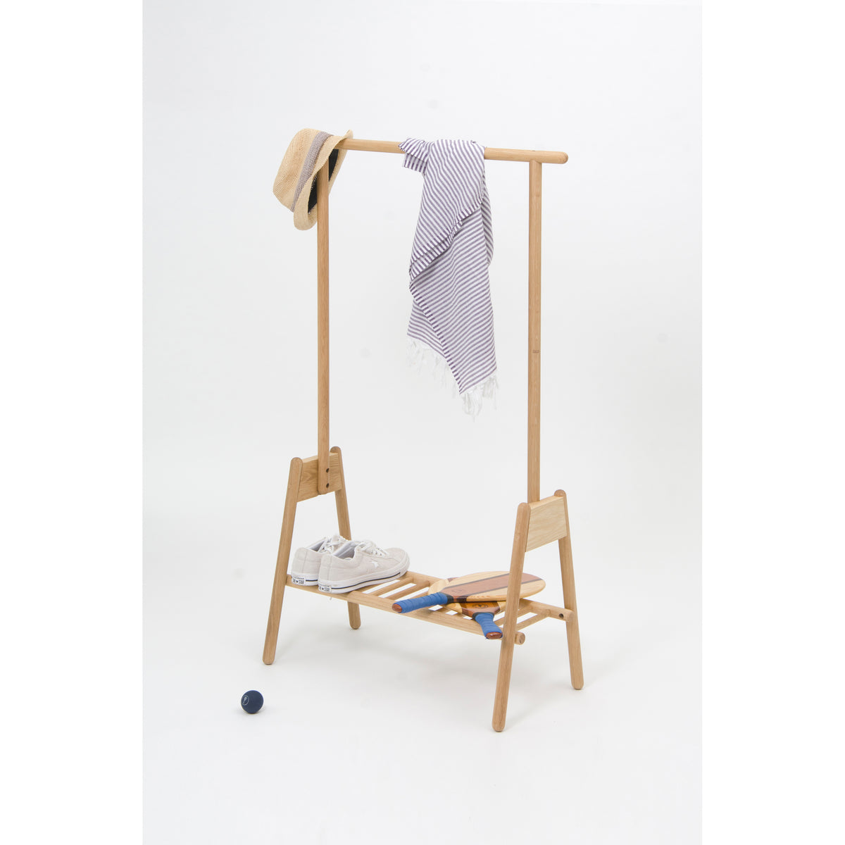 clothes rail hang up - oak
