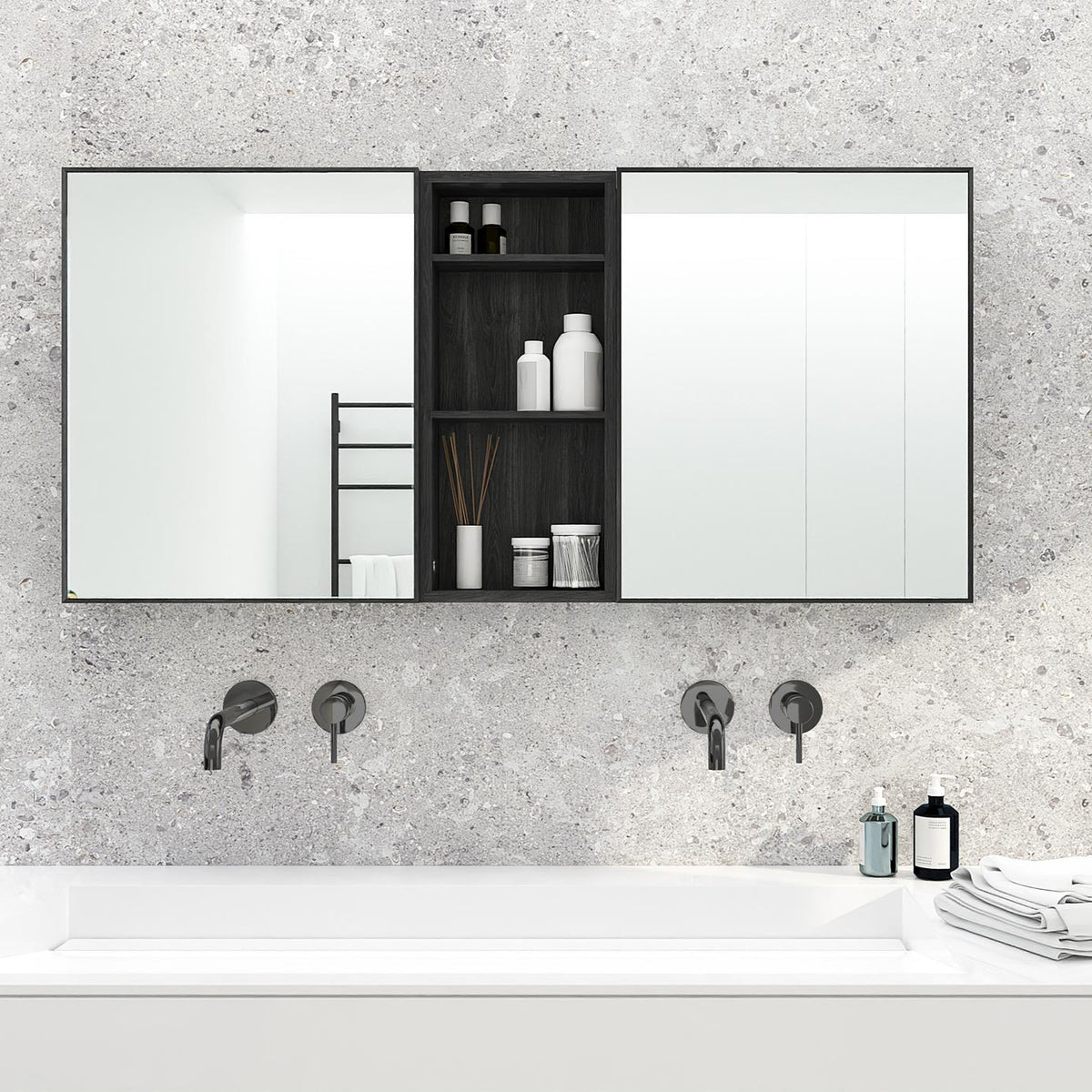 Shelf 550 'Slimline' dark oak