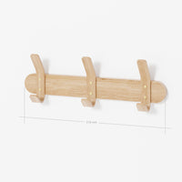 wall hooks left hook 3 - oak