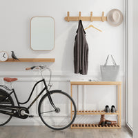 wall hooks left hook 5 - oak