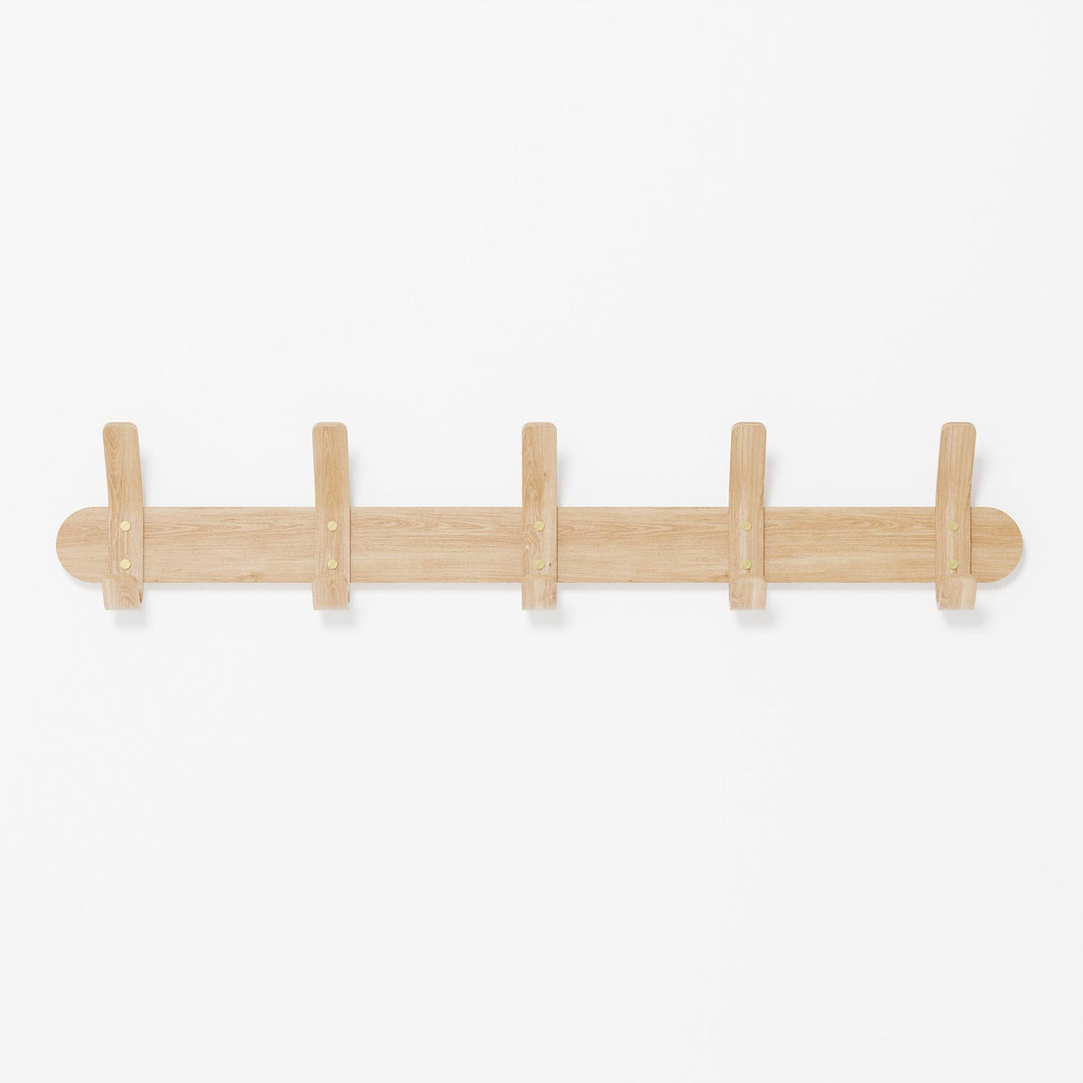 wall hooks left hook 5 - oak