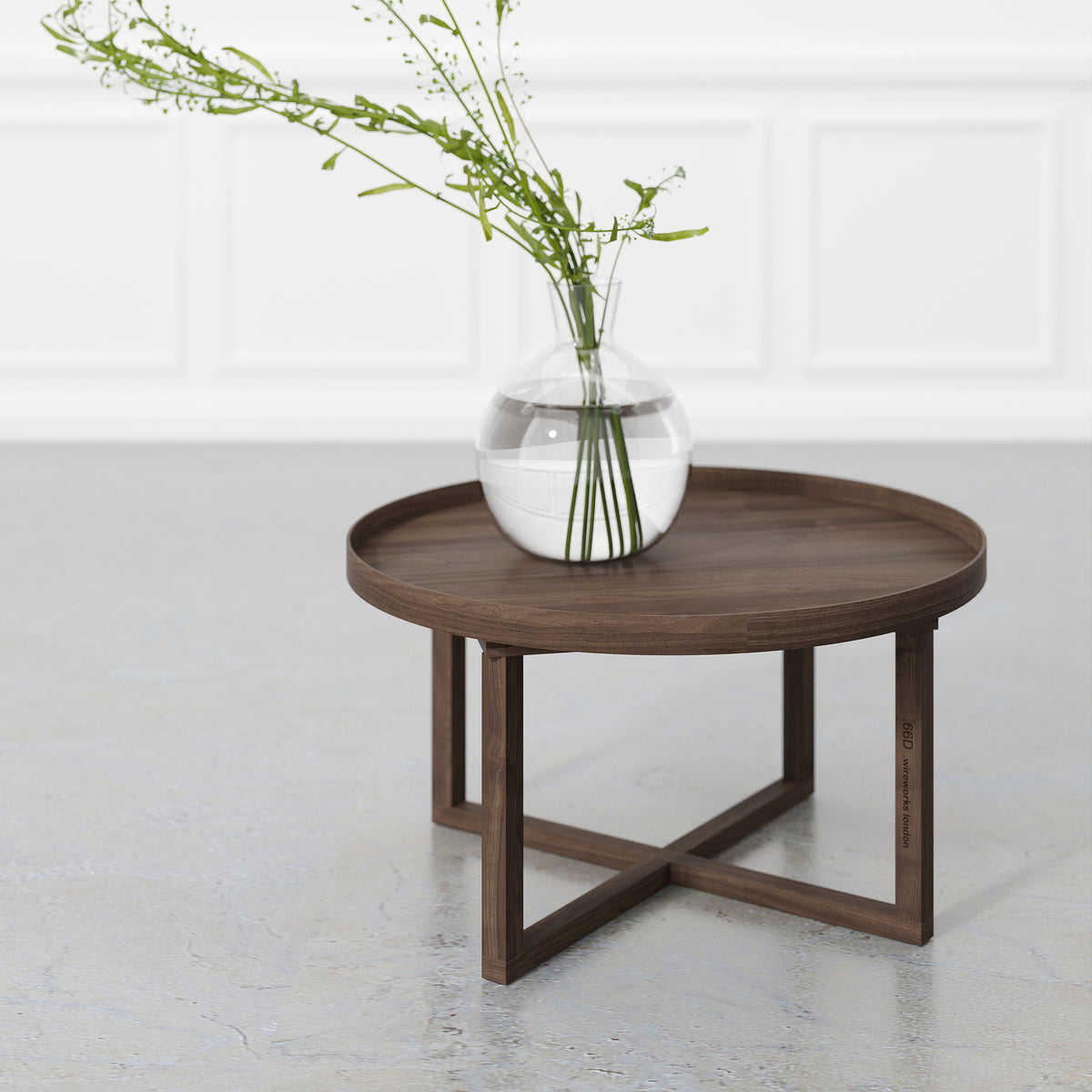 Coffee table '66D' walnut