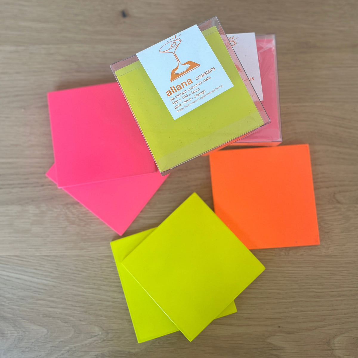 coasters x 6 - Allana