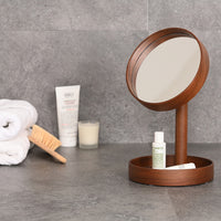 magnify mirror boutique look - walnut
