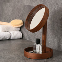 magnify mirror boutique look - walnut