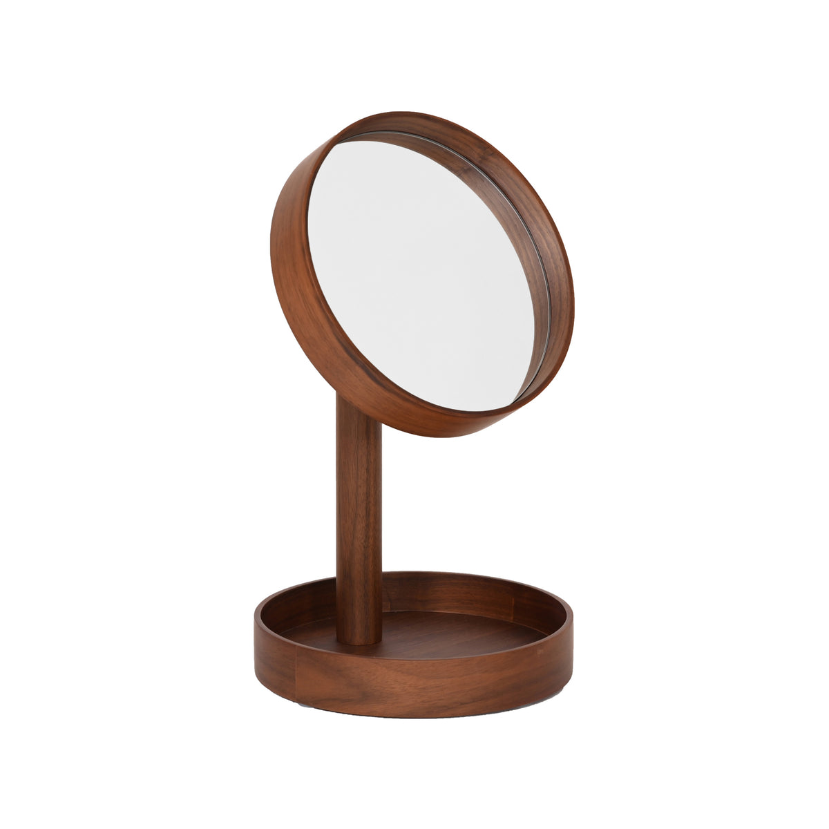 magnify mirror boutique look - walnut