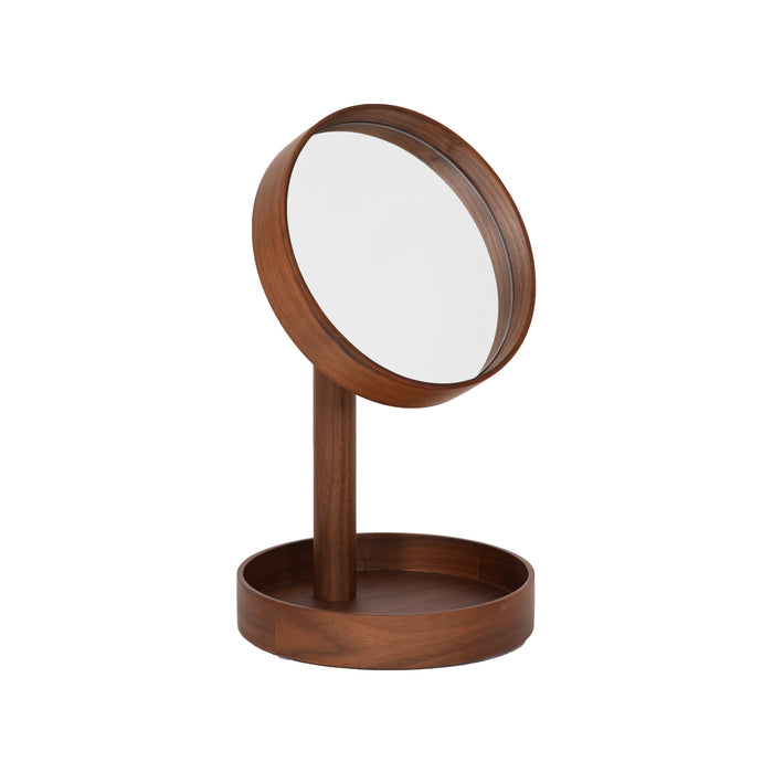 magnify mirror boutique look - walnut