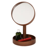 magnify mirror boutique look - walnut