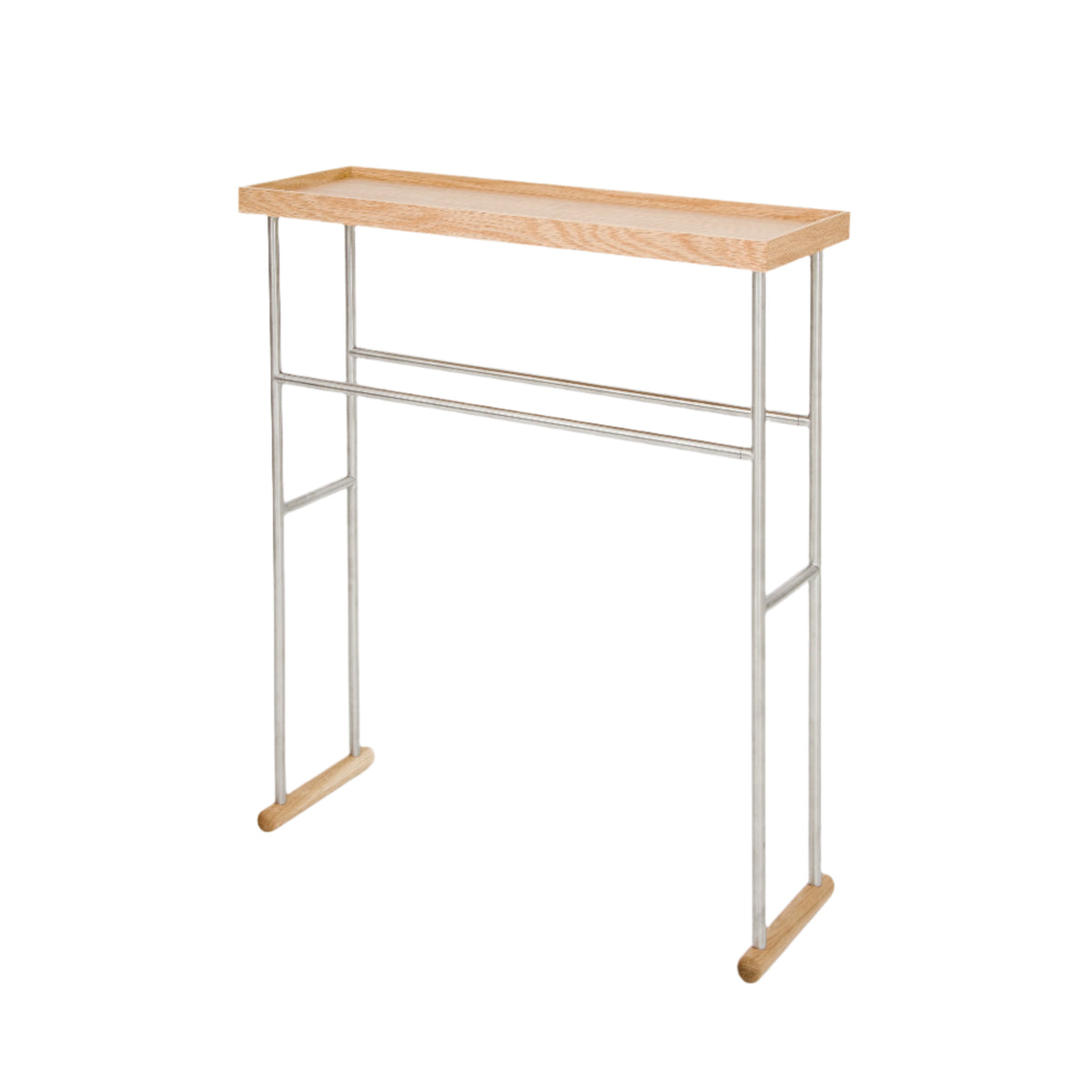 'Yoku' caddy towel rail oak