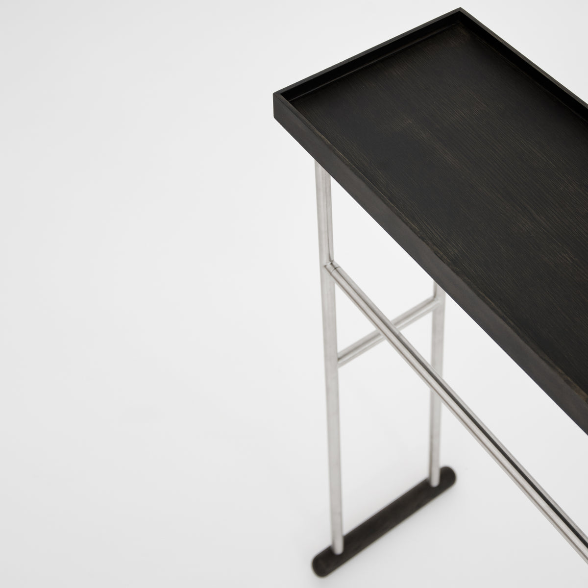 'Yoku' caddy towel rail dark oak