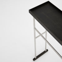'Yoku' caddy towel rail dark oak