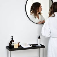 'Yoku' caddy towel rail dark oak