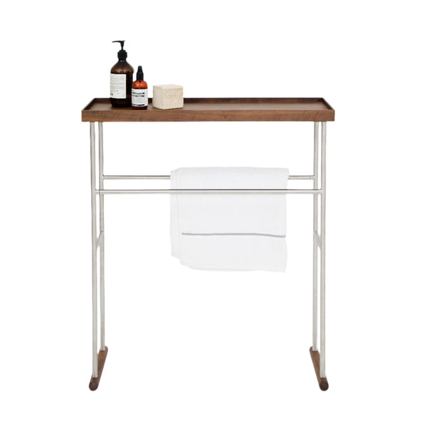 'Yoku' caddy towel rail walnut