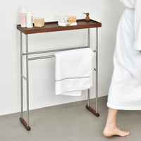 'Yoku' caddy towel rail walnut