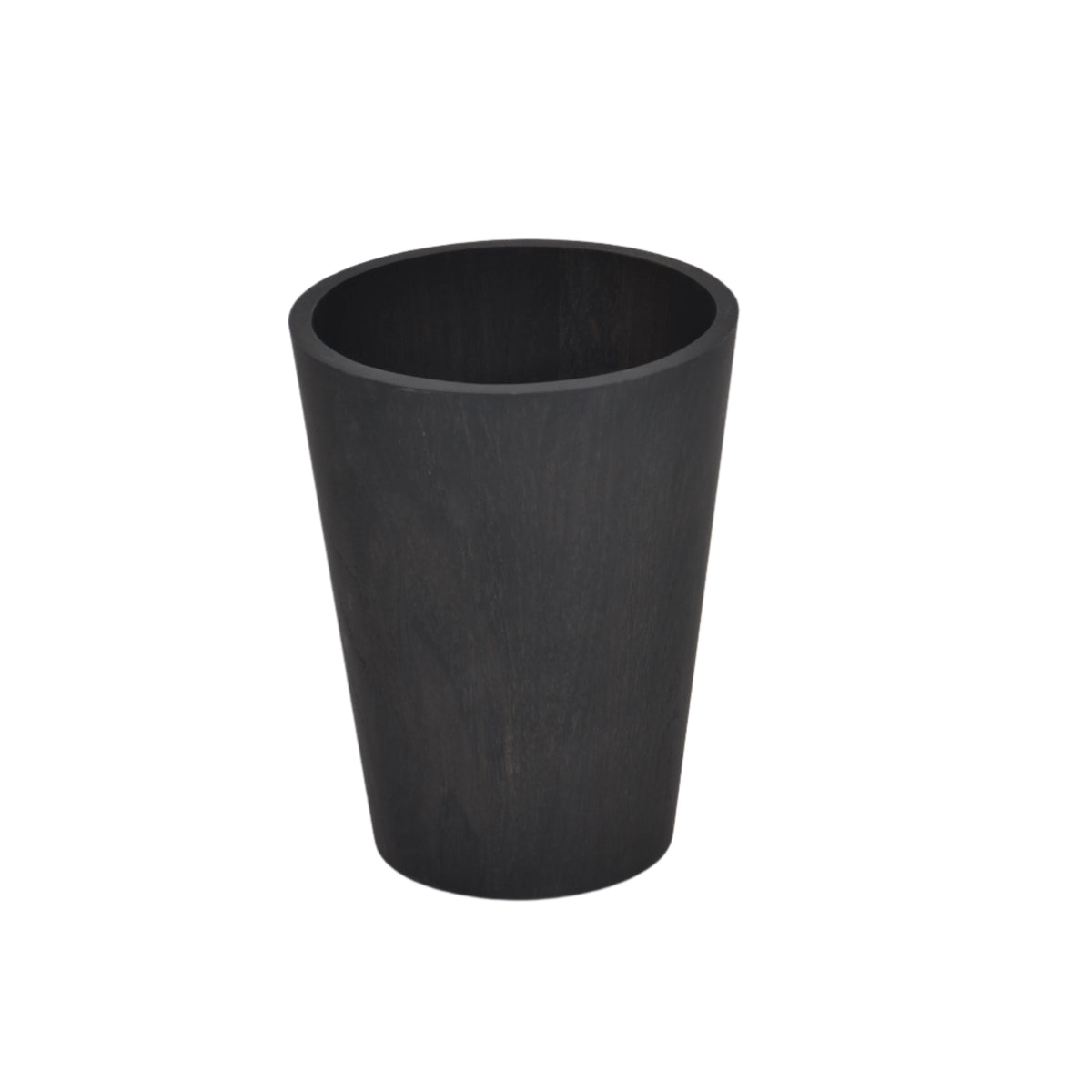 Round bin 'Mezza' dark oak