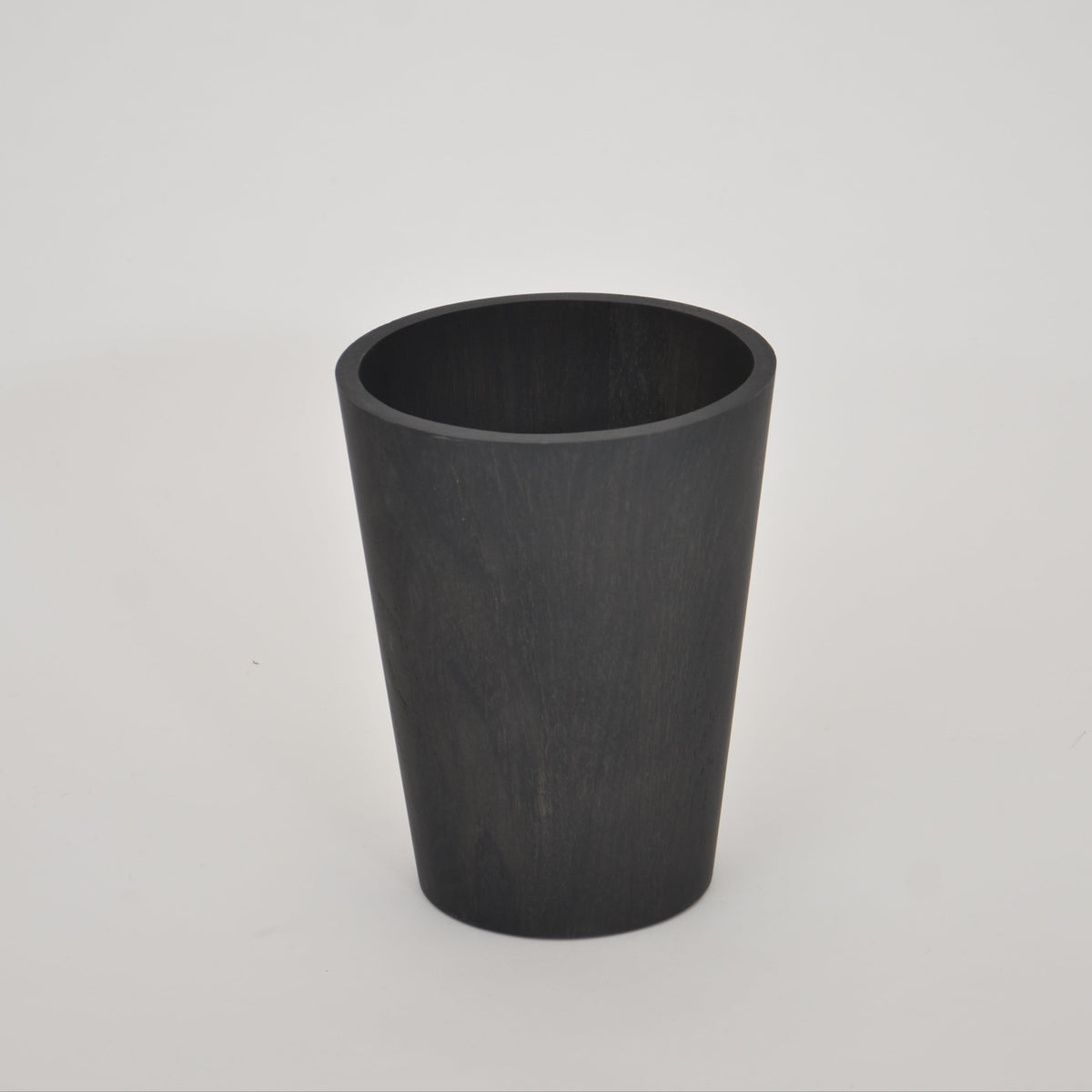 Round bin 'Mezza' dark oak