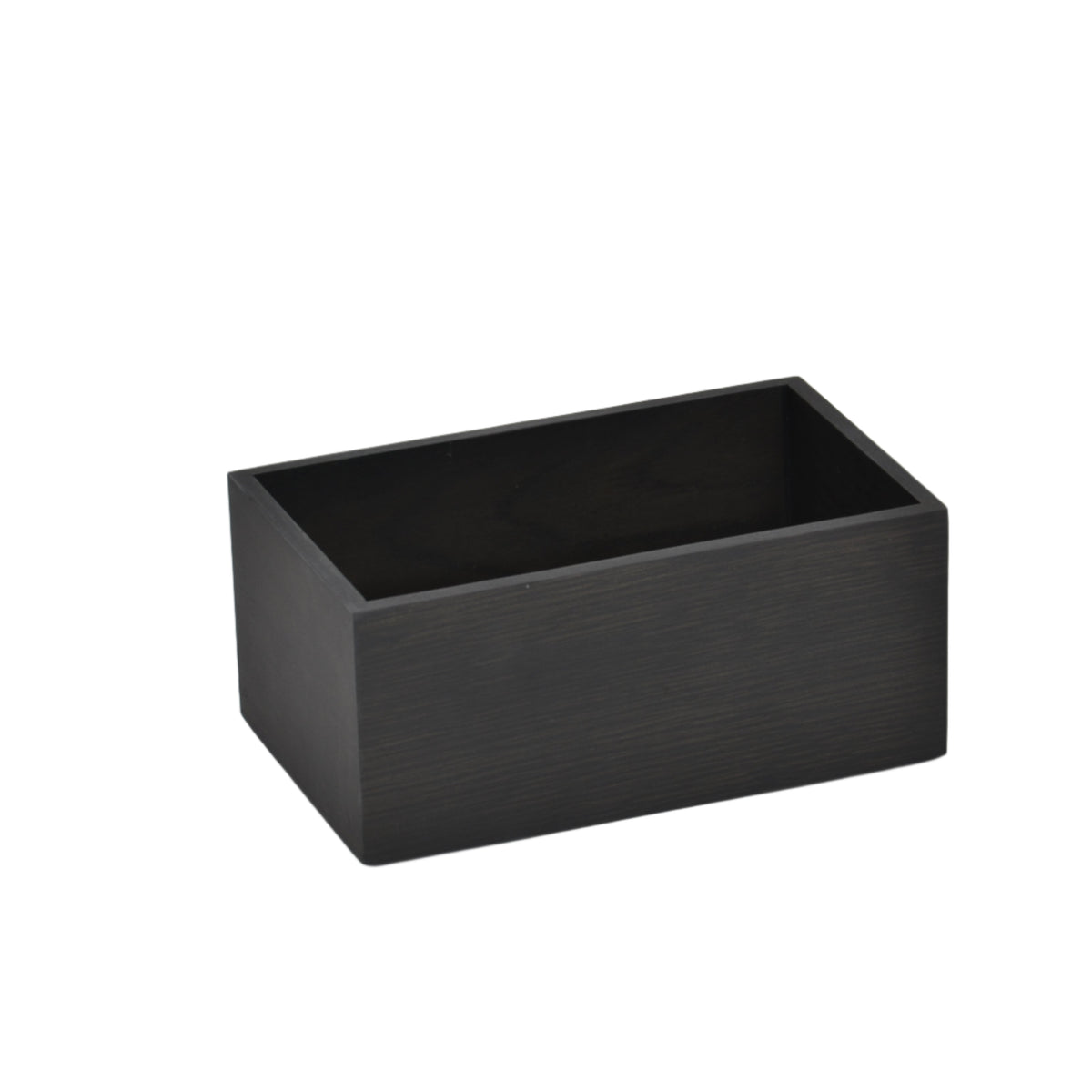 Bath accessories storage box dark oak