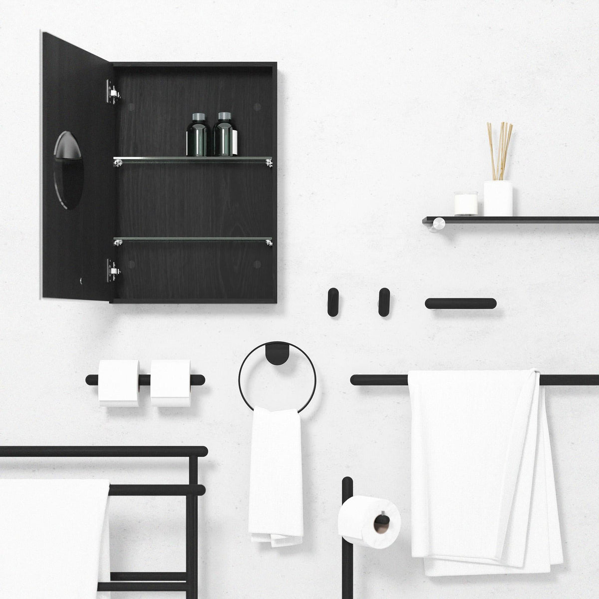 cabinet slimfit 600 - dark oak
