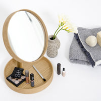 magnify mirror look - oak