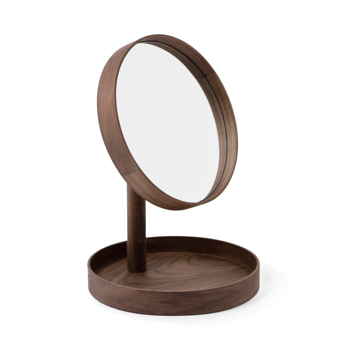 magnify mirror look - walnut