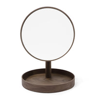 magnify mirror look - walnut