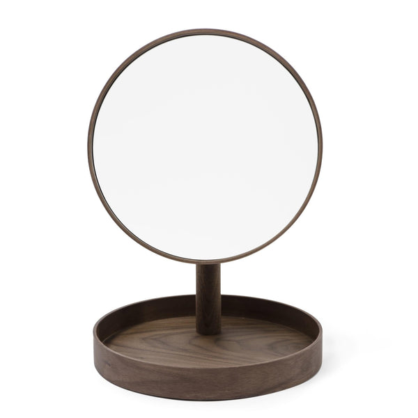 magnify mirror look - walnut