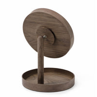 magnify mirror look - walnut