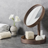 magnify mirror look - walnut