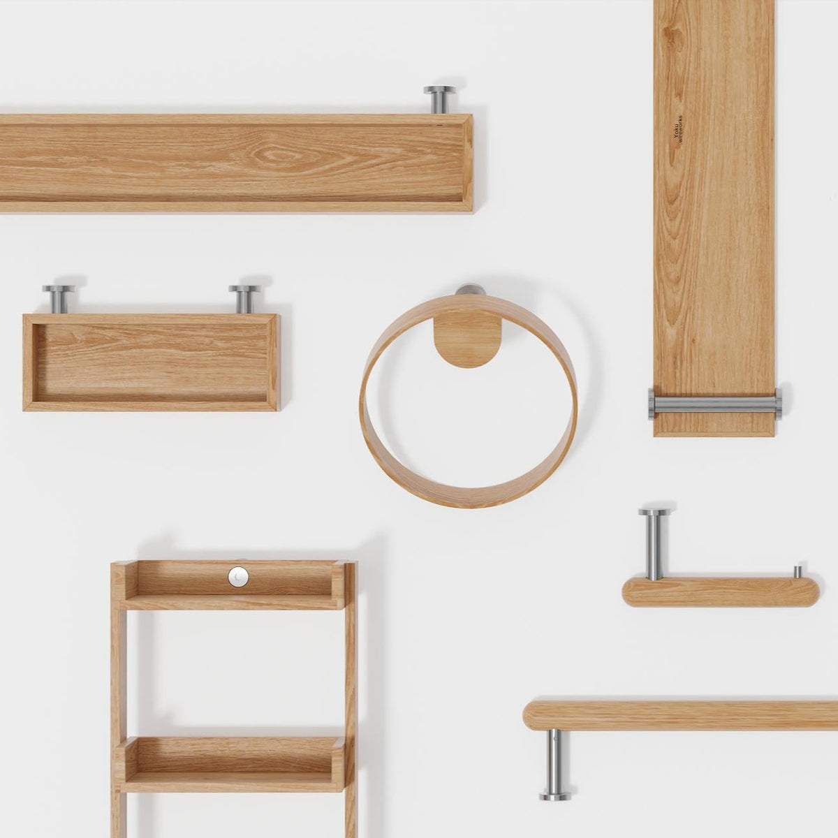 wall shelf multi 706 yoku - oak