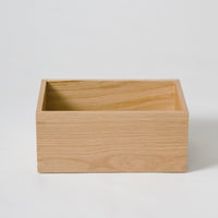 Bath accessories storage box oak