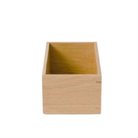 Bath accessories storage box oak