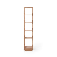 shelf storage bookie - oak