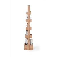 shelf storage bookie - oak