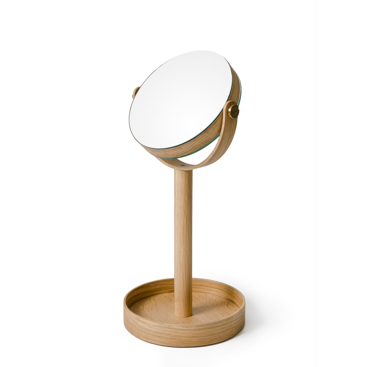 magnify mirror close up - oak