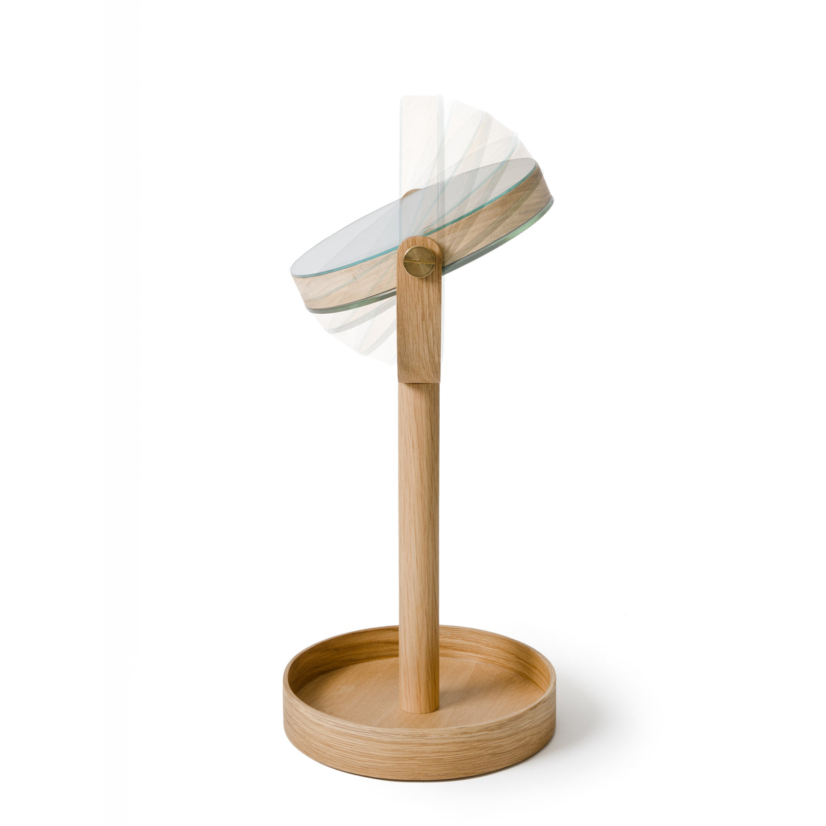 magnify mirror close up - oak