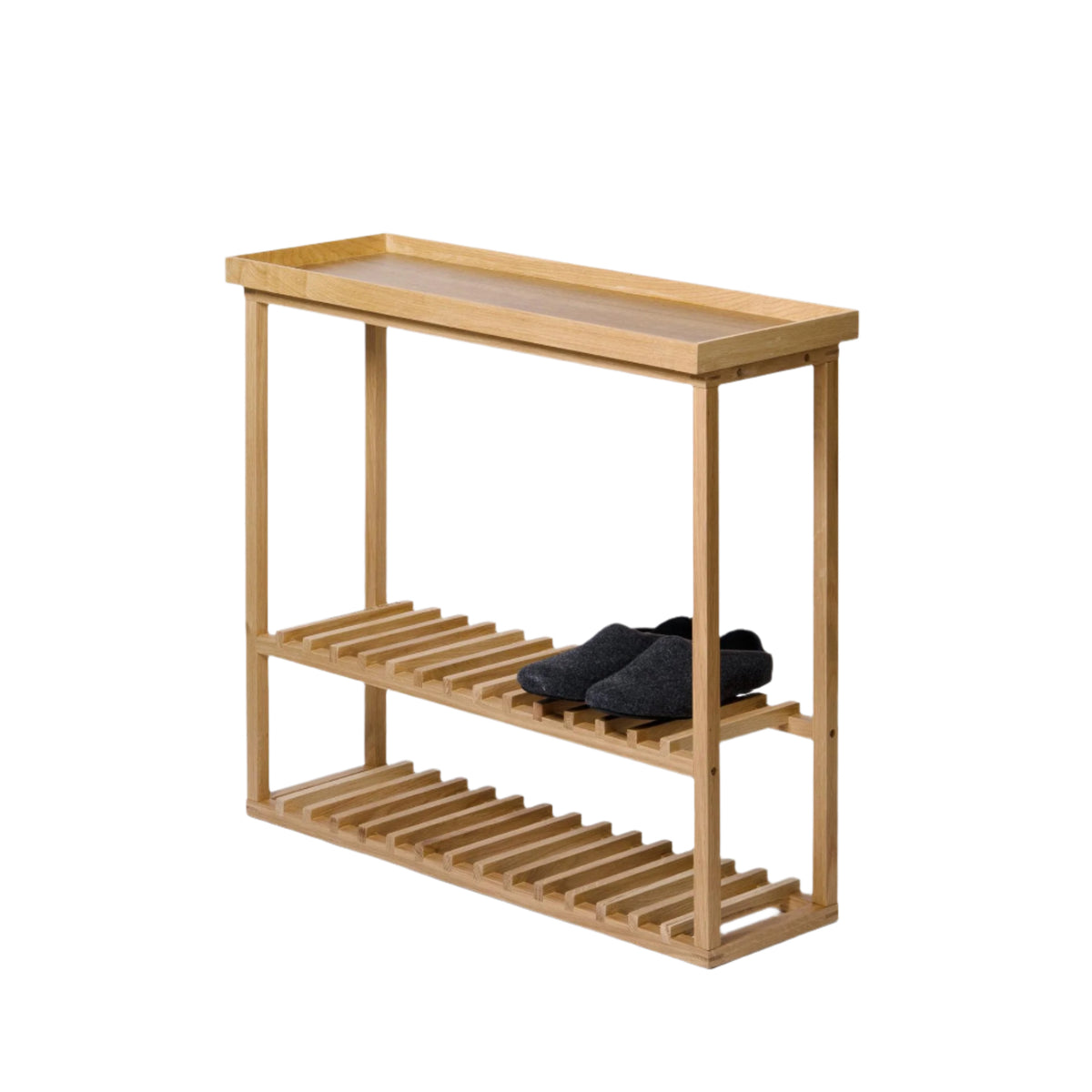 console table hello - oak