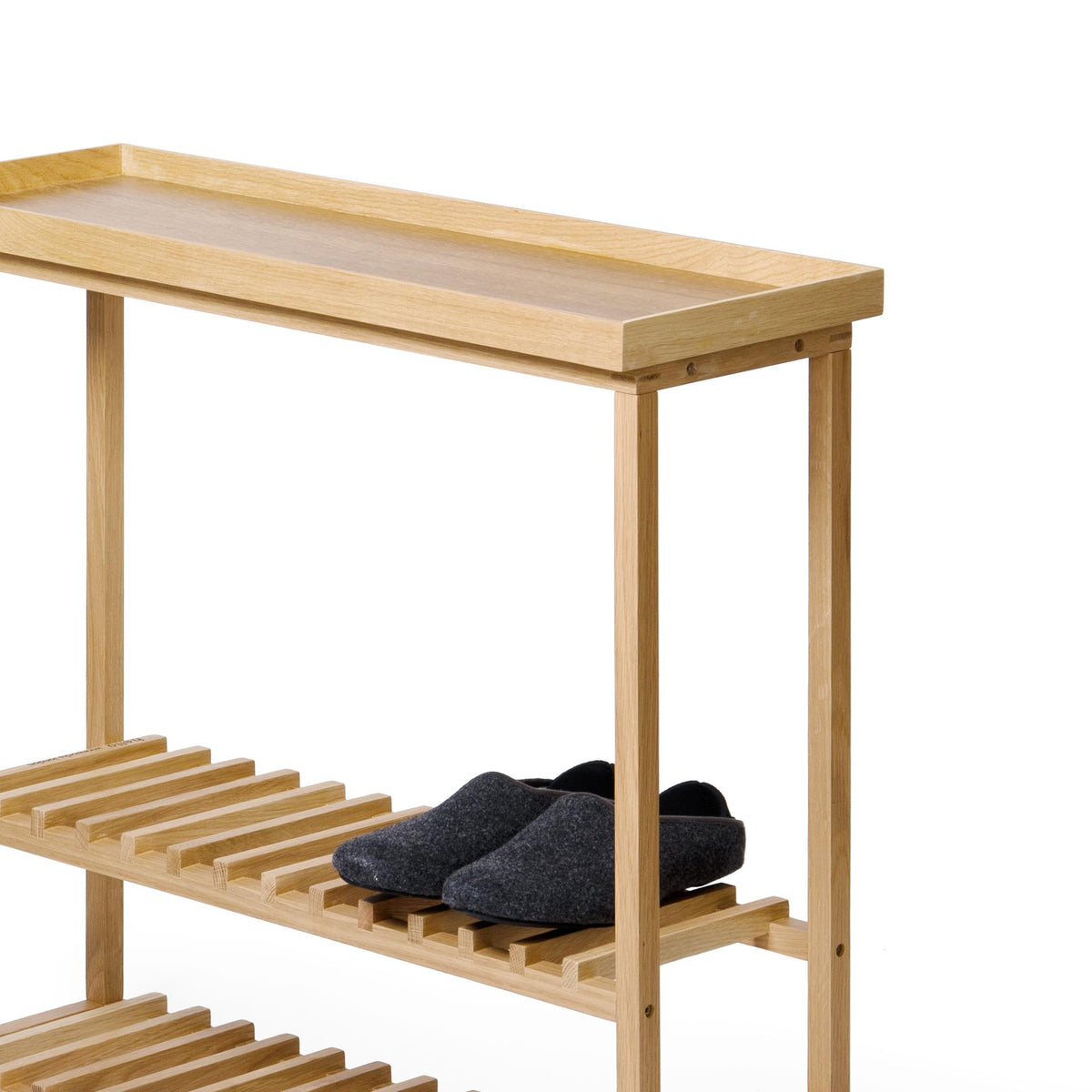 console table hello - oak