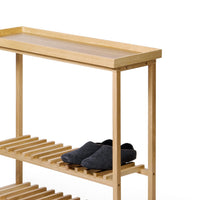 console table hello - oak