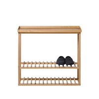 console table hello - oak