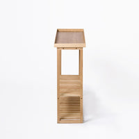 console table hello - oak