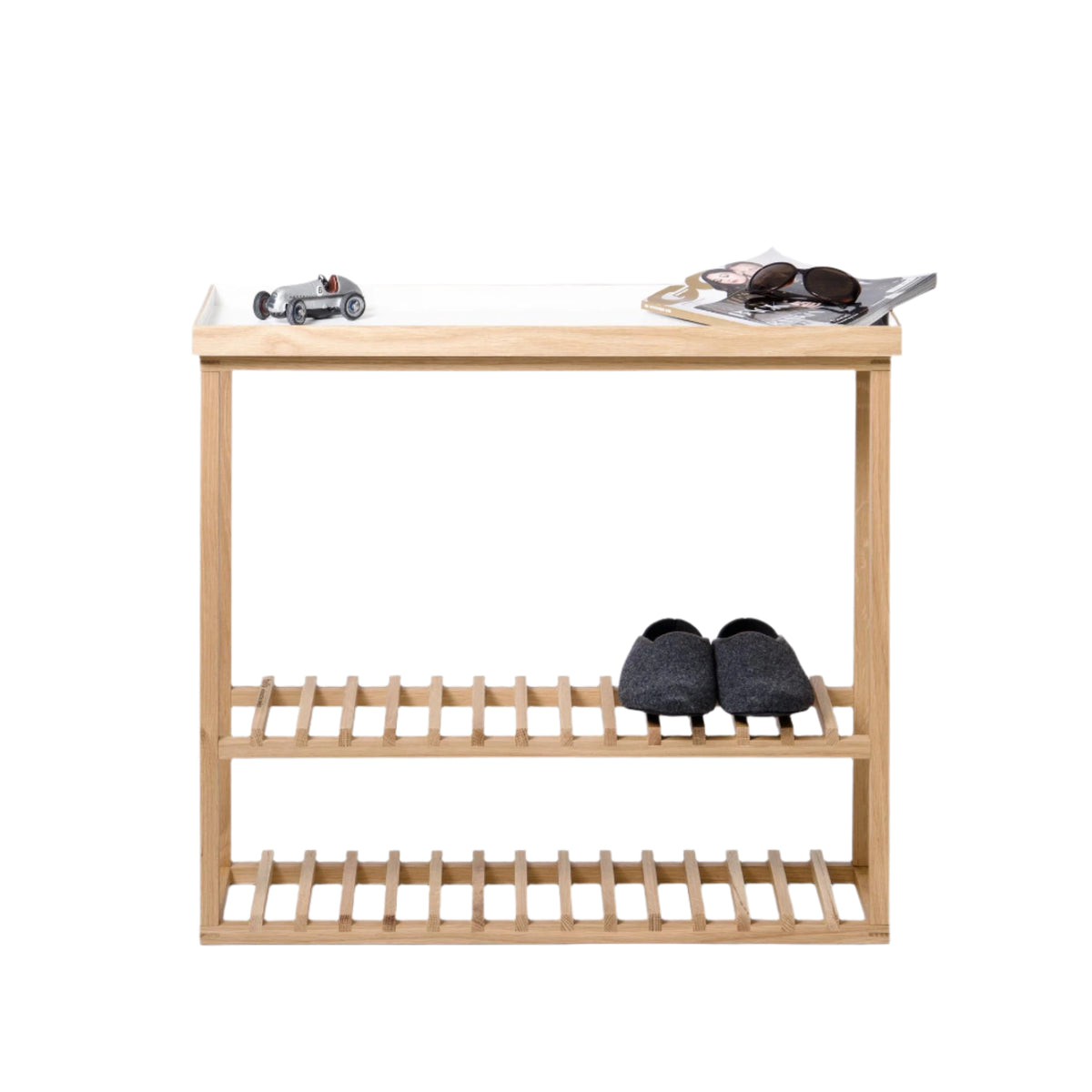 console table hello - white