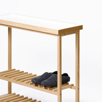 console table hello - white