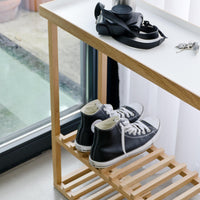console table hello - white