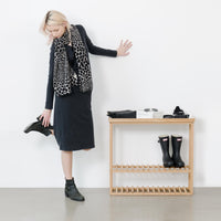 console table hello - white
