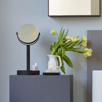 magnify mirror close up - dark oak