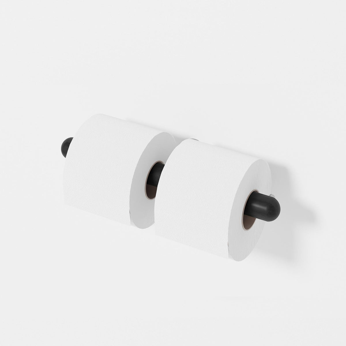 toilet roll holder double yoku - dark oak