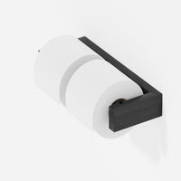 toilet roll holder double - dark oak