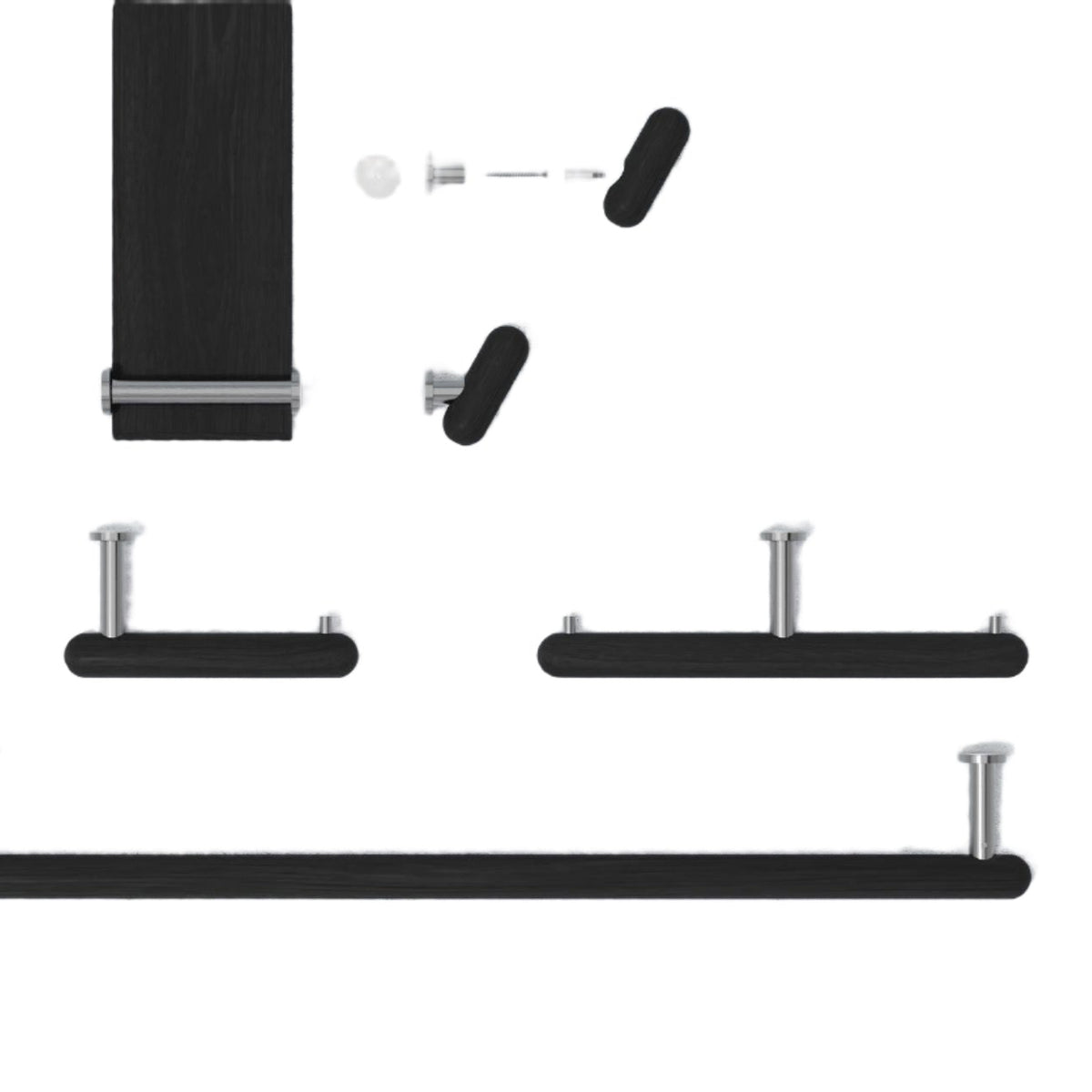 toilet roll holder double yoku - dark oak