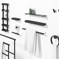 toilet roll holder double yoku - dark oak