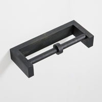 toilet roll holder double - dark oak